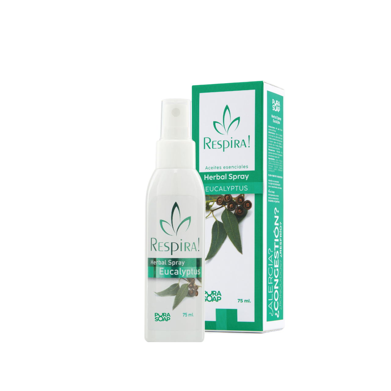 Respira – Herbal Spray con Aceite de Eucalipto y Mentol Ultra Premium