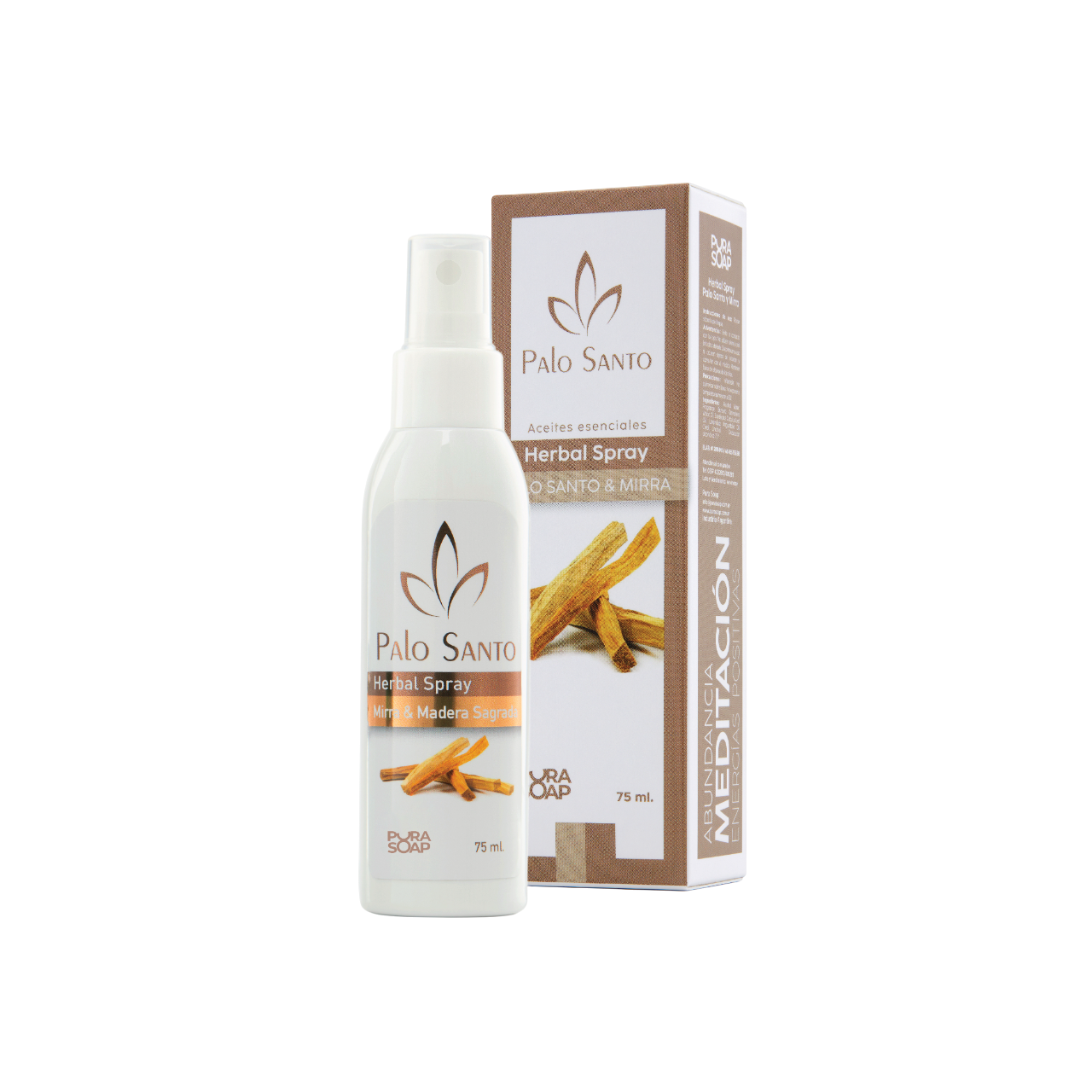Palo Santo & Mirra – Herbal Spray con Aceites Esenciales Purificantes Exclusivo