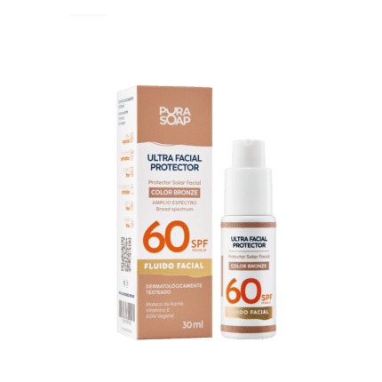 Sérum con Color FPS 60 + Activo de Acido Hialuronico - Ultra Protección - Tono Bronze