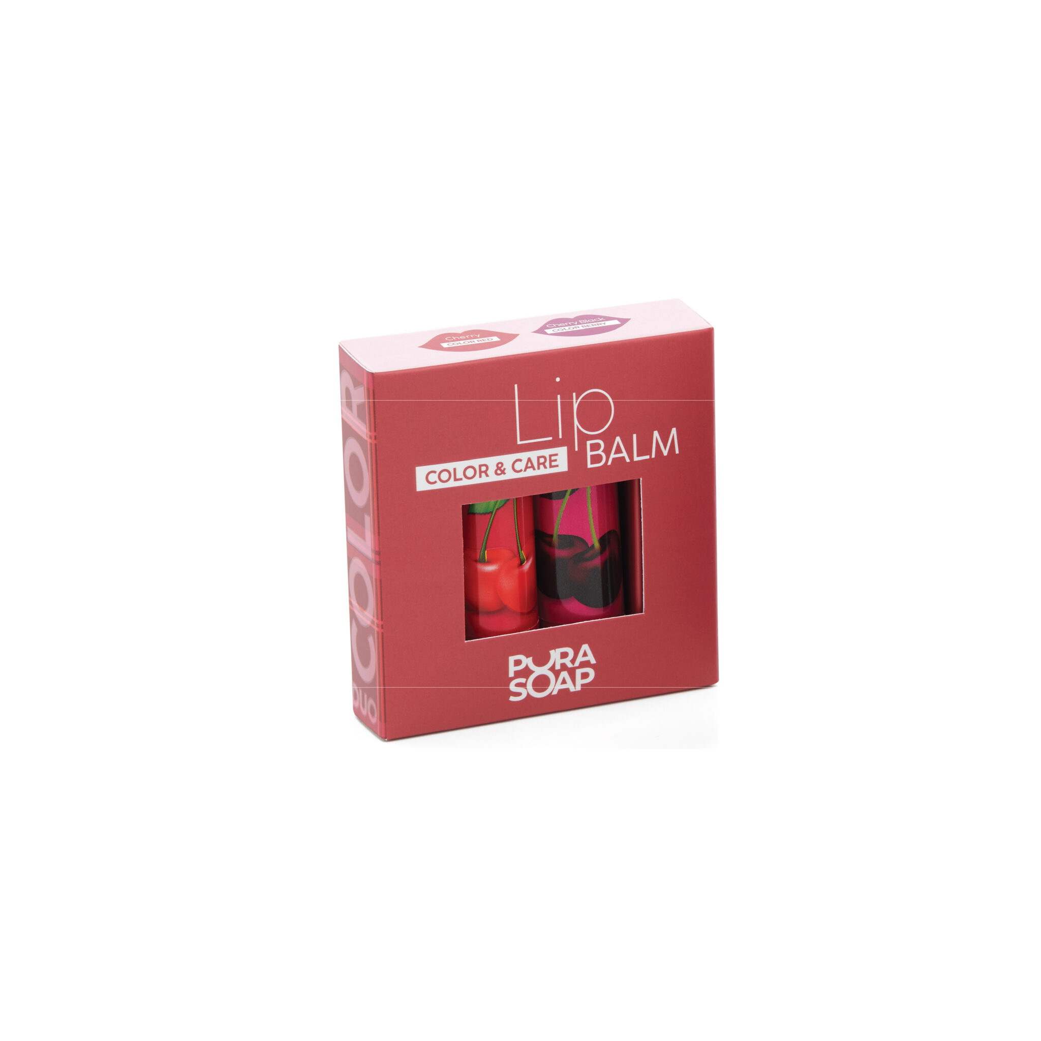 Dúo Bálsamos Labiales con Color Cherry y Cherry Black – Hidratación y Estilo Único